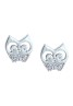 Lootkabazaar Korean Made Cubic Zirconia Stylish Owl Dailywear Stud Earring Valentine Free Gift Combo For Women (Pack Of 3) (KK1JESS111833C33)
